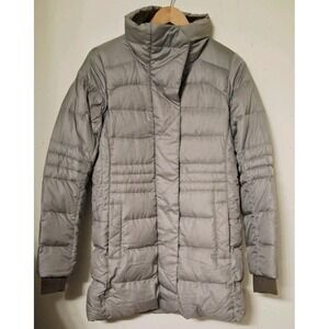 Marmot Viansa 700 Down Fill Coat Parka Jacket Gray Zip/magnet Size M